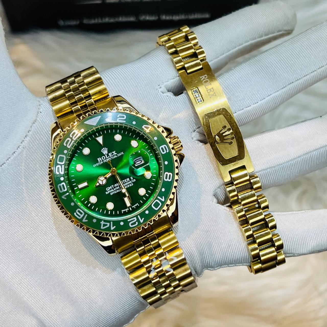 Premium Quality Party RLX Submariner Watches & Bracelet Combo